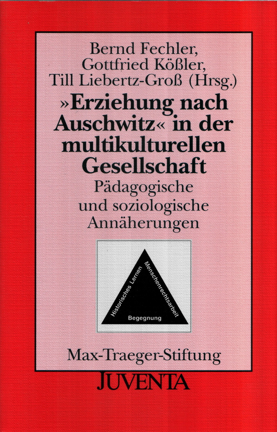 Titelblatt des Buch Erziehung nach Auschwitz