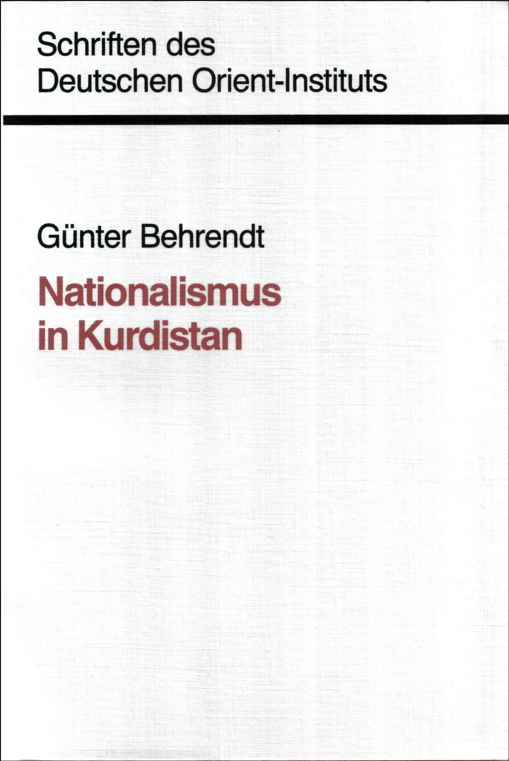 Cover des Buches Nationalismus in Kurdistan